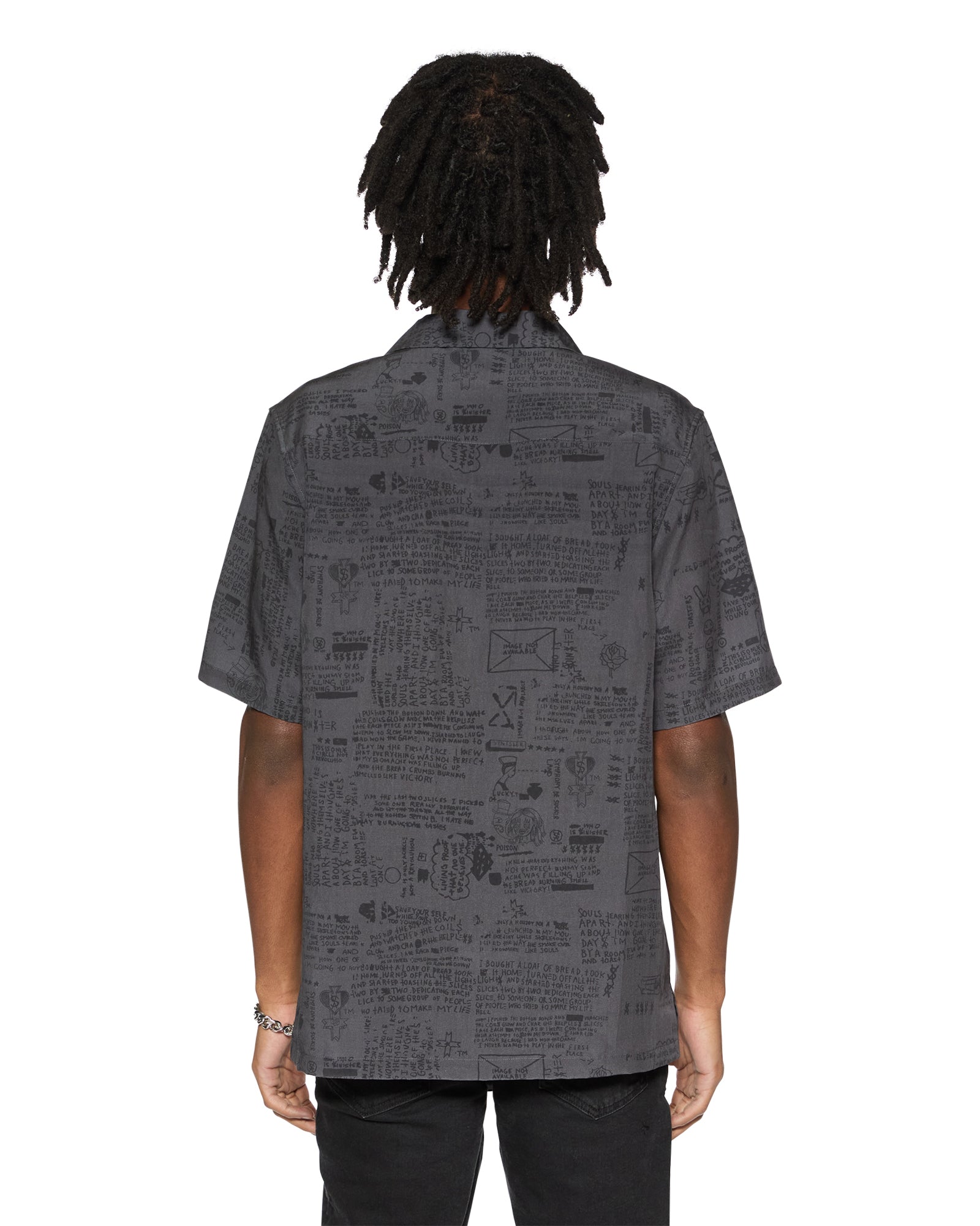 VERSES RESORT SS SHIRT BLACK - Image 5