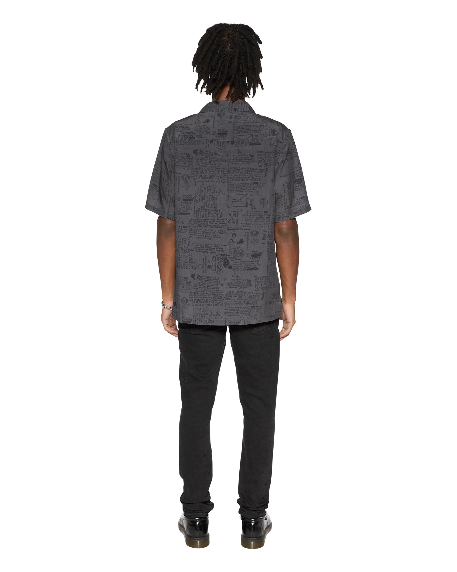 VERSES RESORT SS SHIRT BLACK - Image 6