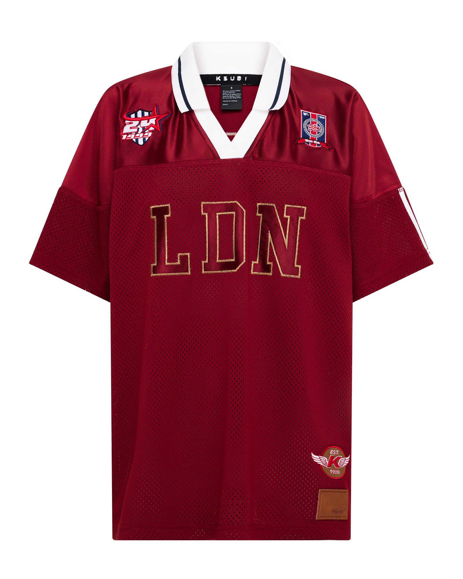 LDN BOYFRIEND SS JERSEY GARNET - Image 7