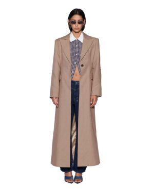 Stance Tailored Coat Tan