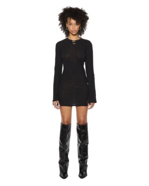 Crawford Ls Mini Dress Black