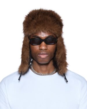 Trapper Hat Flocked Black