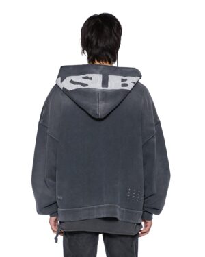Ace Ekcess Zip Thru Hoodie Black Fade
