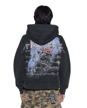 Death Snake Halen Zip Hoodie Ash