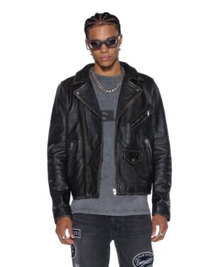 Sott Capitol Leather Jacket Black