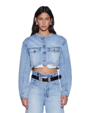 Torn Off Crop Trucker Vapour