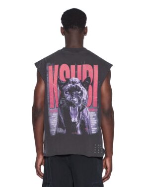 Panthera Cut Off Biggie Tee Ash