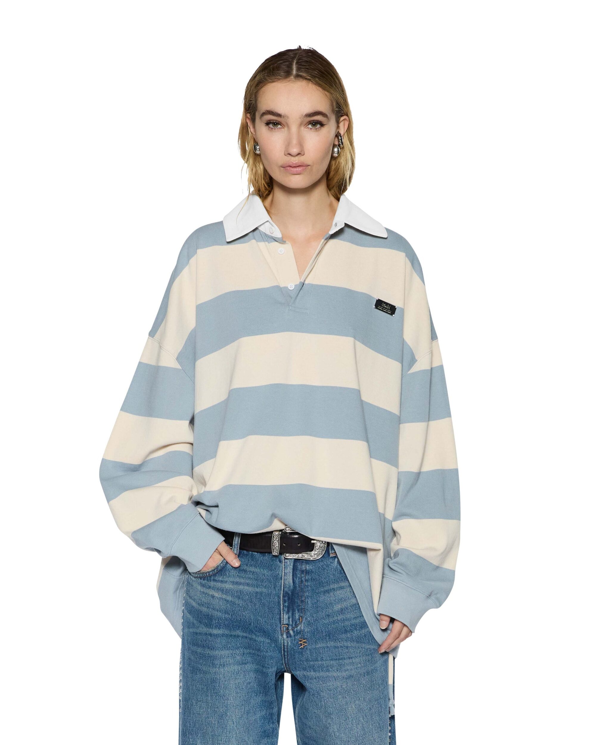 Rugged Rugby Jersey Blue Steel Bone