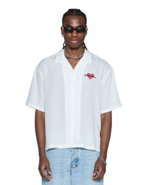 Hbl Diner Ss Shirt Satin White