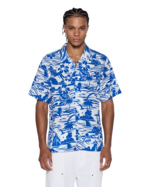 Lagoon Ss Resort Shirt Blue
