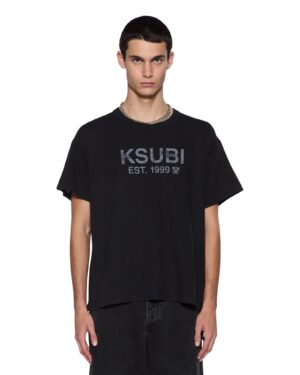 State Slub Sid Ss Tee Black