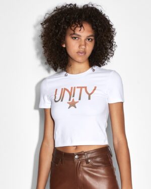 Unity Star Baby Ss Tee White