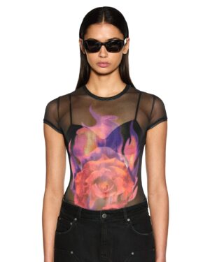 Ablaze Mesh Ss Tee Black
