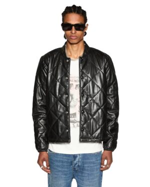 Eclipse Quilted Bomber Black