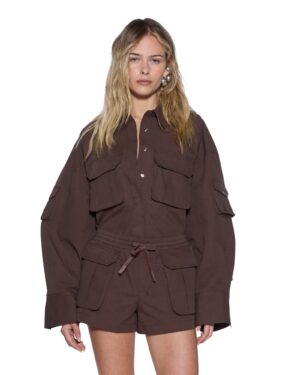 Astra Ls Cargo Shirt Chocolate